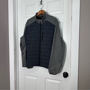 32 Degrees Men's Black and Gray‎ Puffer Jacket